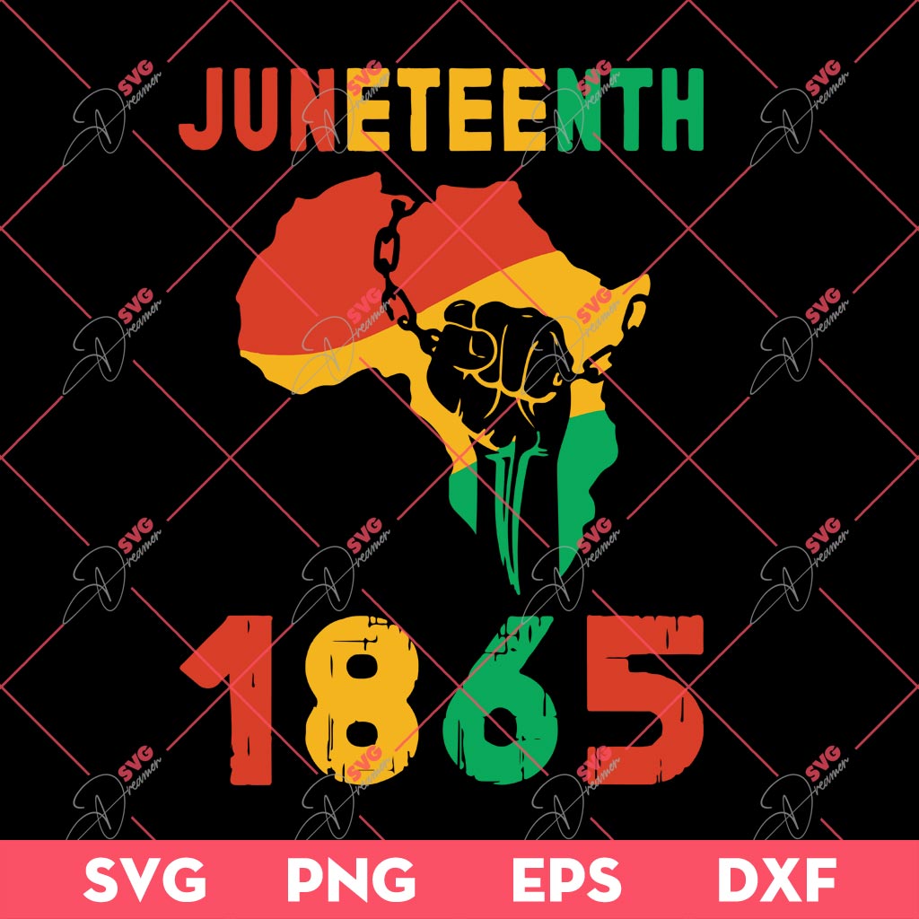 Juneteenth 1865 SVG, Freedom Day 1865 SVG, Independence Black History SVG
