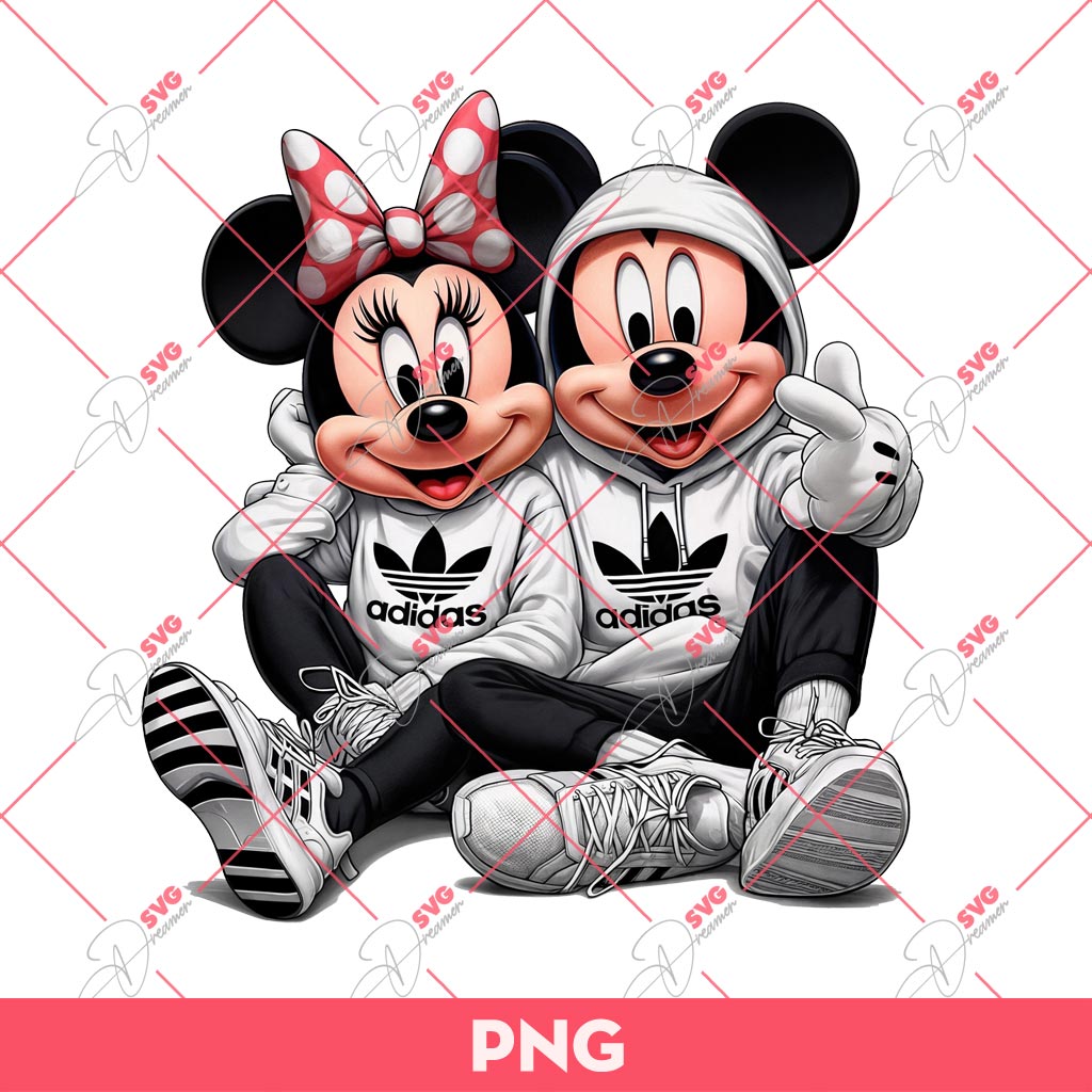 Mickey Adidas PNG, Minnie Adidas PNG, Disney Mouse Adidas Outfits PNG