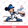 Mickey Dodgers PNG, Disney Mickey Mouse Los Angeles Dodgers PNG, Mickey Mouse Baseball PNG