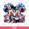 Mickey Minnie 04th Of July PNG, Independence Day PNG