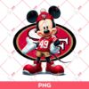 Mickey Mouse 49ers PNG, Mickey NFL San Francisco 49ers PNG
