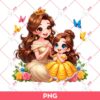 Mom And Daughter Belle Princess PNG, Disney Princess PNG, Mothers Day PNG