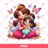 Mom And Daughter Jasmine Princess PNG, Disney Princess PNG, Mothers Day Gift PNG