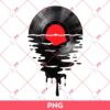 Music Record Sunset Red PNG, Music Record PNG