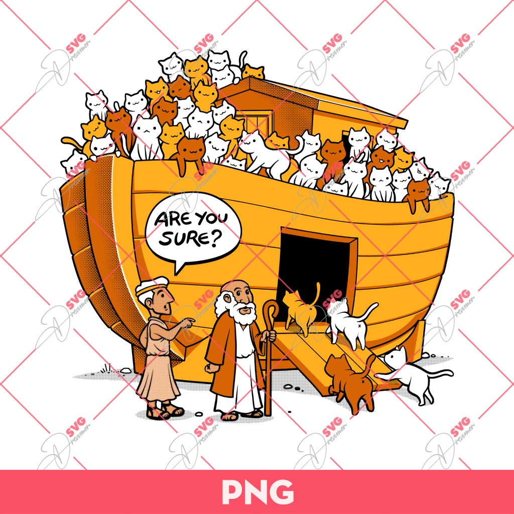 Noah's Ark Cat PNG, Cats PNG, Funny Animals PNG