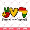 Peace Love Juneteenth SVG, Celebrate Juneteeth SVG, Freedom Day SVG PNG