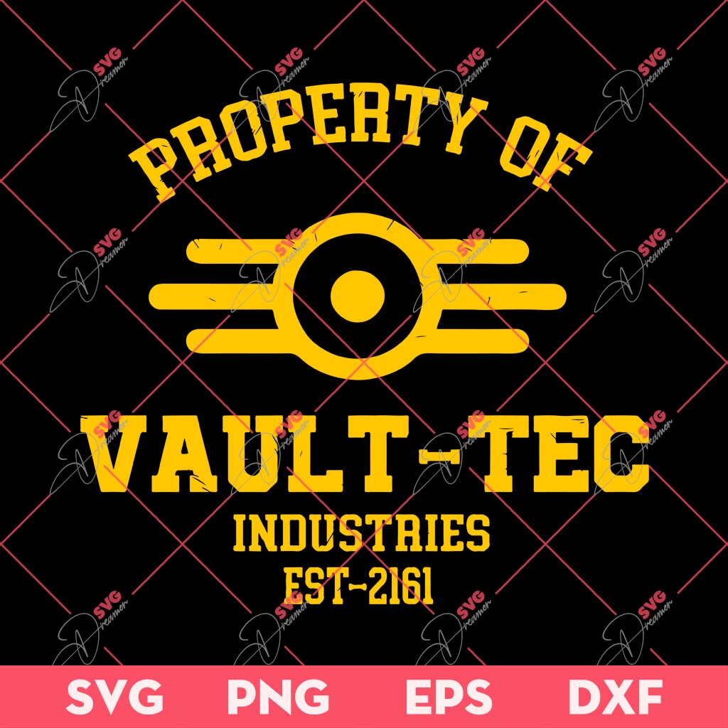 Property Of Vault-Tec SVG, Vault Tec Corporation SVG PNG, Fallout SVG PNG