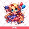 Rapunzel Princess Independence Day PNG, 04th Of July Disney Princess PNG