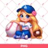 Rapunzel Princess Los Angeles Dodgers PNG, Disney Rapunzel Dodgers Baseball PNG