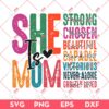 She Is Mom SVG PNG, Retro Mom SVG PNG, Mothers Day SVG PNG