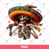 Skeleton Cinco De Mayo PNG, Mexican Skull Singing PNG