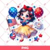 Snow White Independence Day PNG, 04th Of July Disney Princess PNG