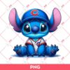 Stitch Chicago Cubs PNG, Stitch Baseball PNG, Stitch Cubs MLB PNG