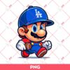 Super Mario Dodgers PNG, Mario Baseball PNG, LA Dodgers MLB PNG