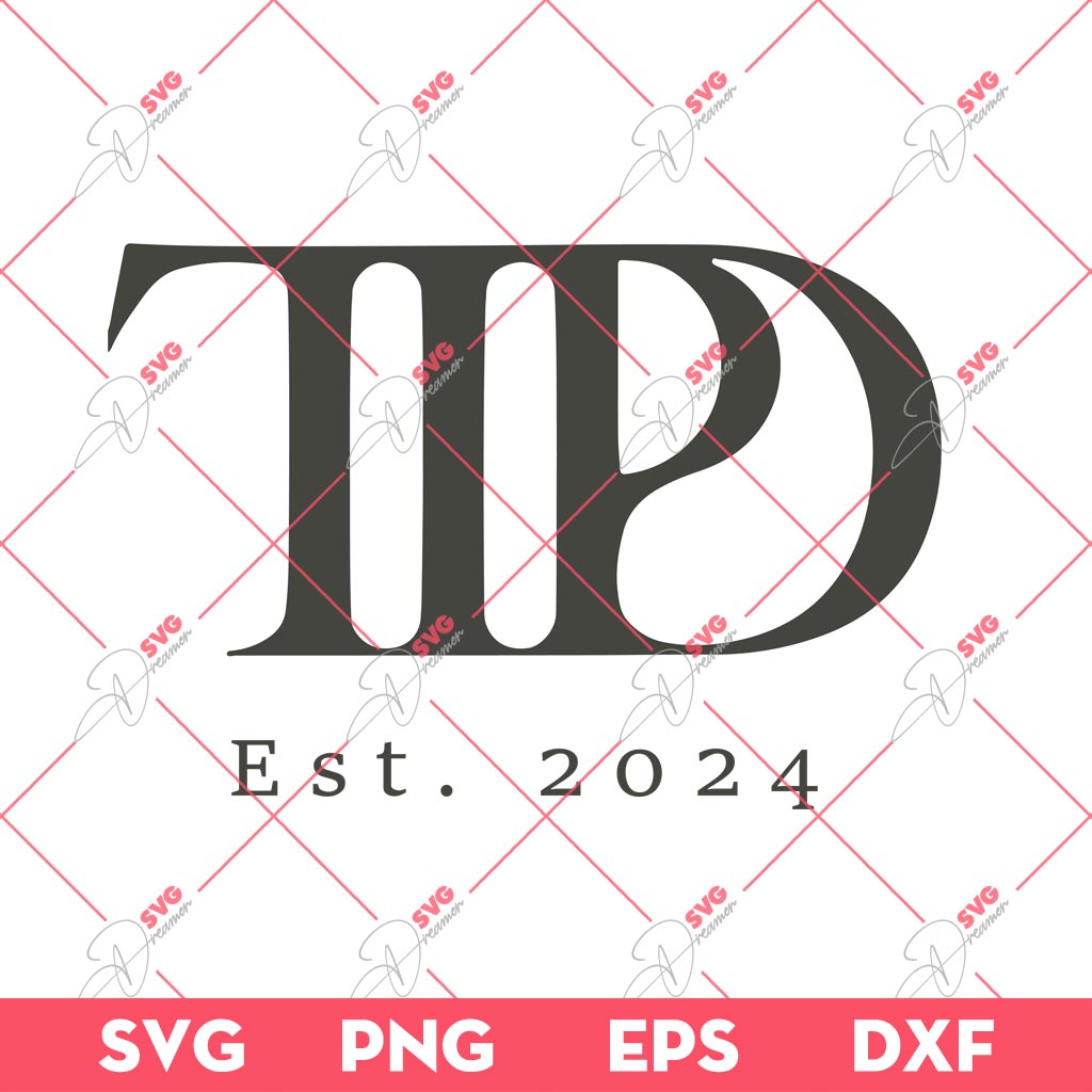 TTPD Album EST 2024 SVG, Taylor Swift TTPD Album SVG