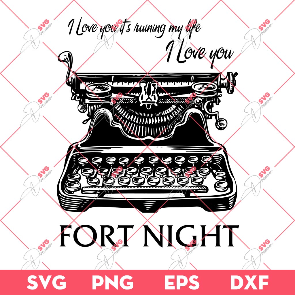 Taylor Swift Fortnight SVG, Taylor Swift Feat Malone SVG, Fortnight Music Album SVG PNG