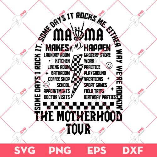 The Motherhood Tour SVG PNG, Mama Rock Tour SVG PNG