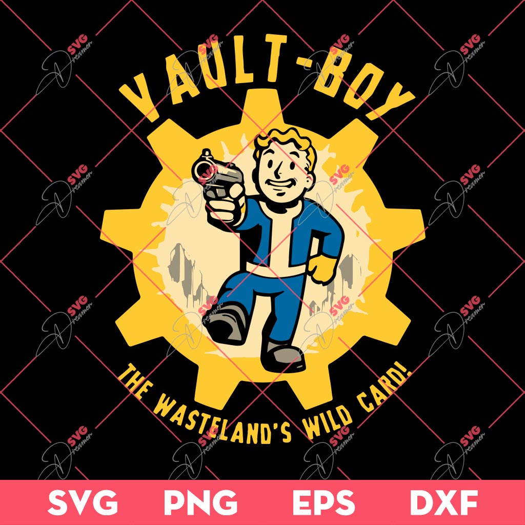Vault Boy The Wasteland Wild Card SVG PNG, Vault Boy SVG PNG, Fallout PNG SVG