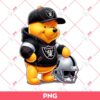 Winnie The Pooh Las Vegas Raiders PNG, Pooh Bear NFL Foolball PNG, Pooh Raiders PNG