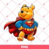 Winnie The Pooh Superman PNG, Pooh Bear Superhero PNG