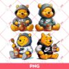 Winnie The Pooh Wearing Nike Outfits Bundle PNG, Pooh Bear Nike Bundle PNG