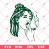 Woman Smoke Weed SVG PNG, Woman Cannabis SVG PNG, Woman Marijuana SVG PNG