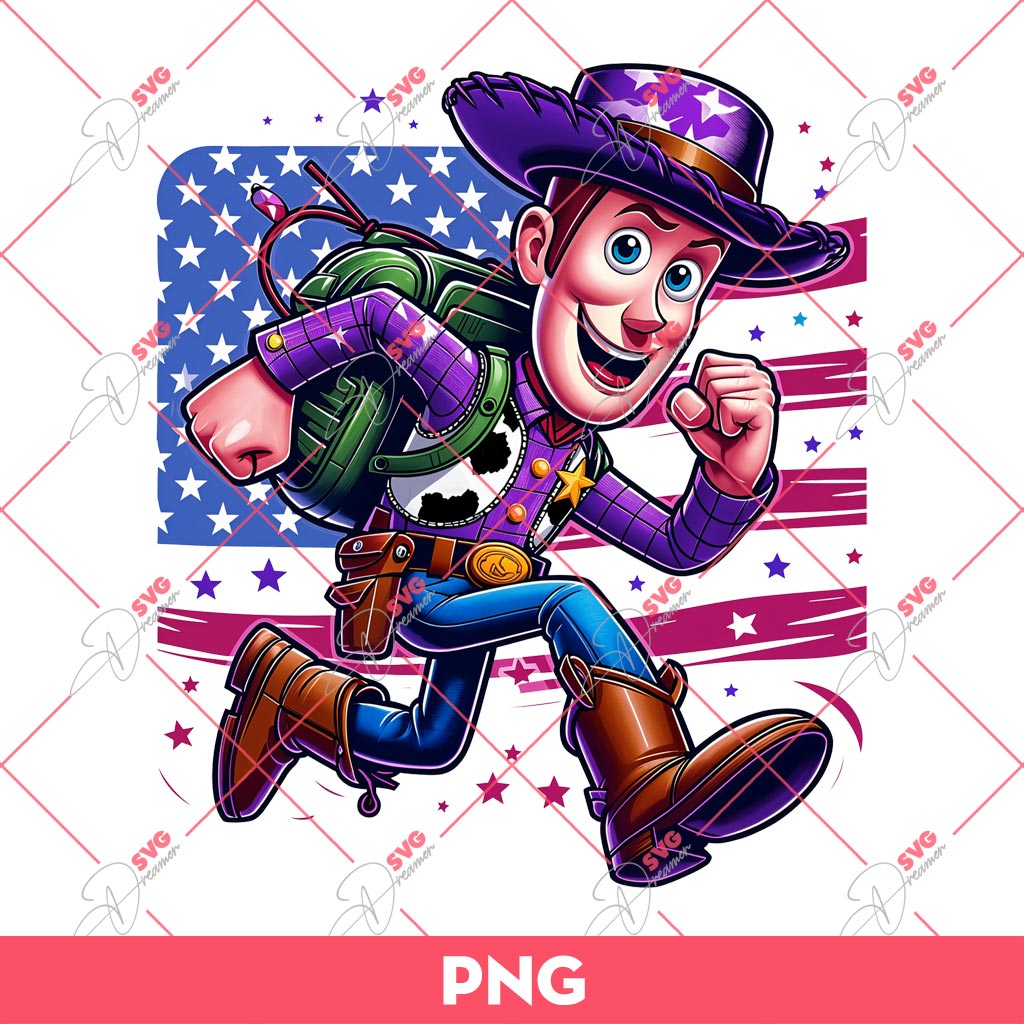 Woody Military PNG, Military Child Month Toy Story PNG, Proud Military PNG