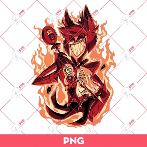 Alastor Hazbin Hotel PNG, Charlie Morningstar PNG, Hazbin Hotel PNG