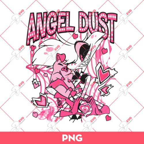 Angel Dust Hazbin Hotel PNG, Hazbin Hotel Angel Dust And Fat Nugget PNG
