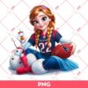 Anna Frozen Houston Texans PNG, Disney Princess NFL Football PNG