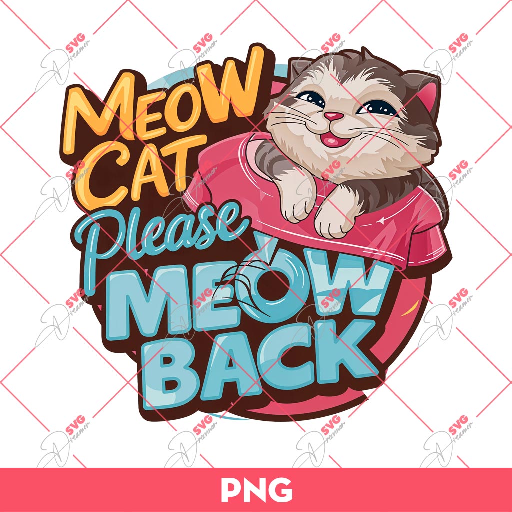 Baby Lasagna Meow Cat Please Meow Back PNG, Baby Lasagna PNG, Cats PNG