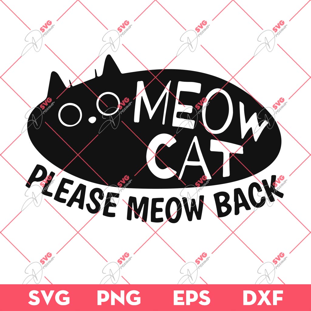 Baby Lasagna SVG, Meow Cat Please Meow Back SVG