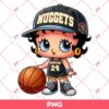 Betty Boop Denver Nuggets PNG, Cute Betty Boop Basketball PNG