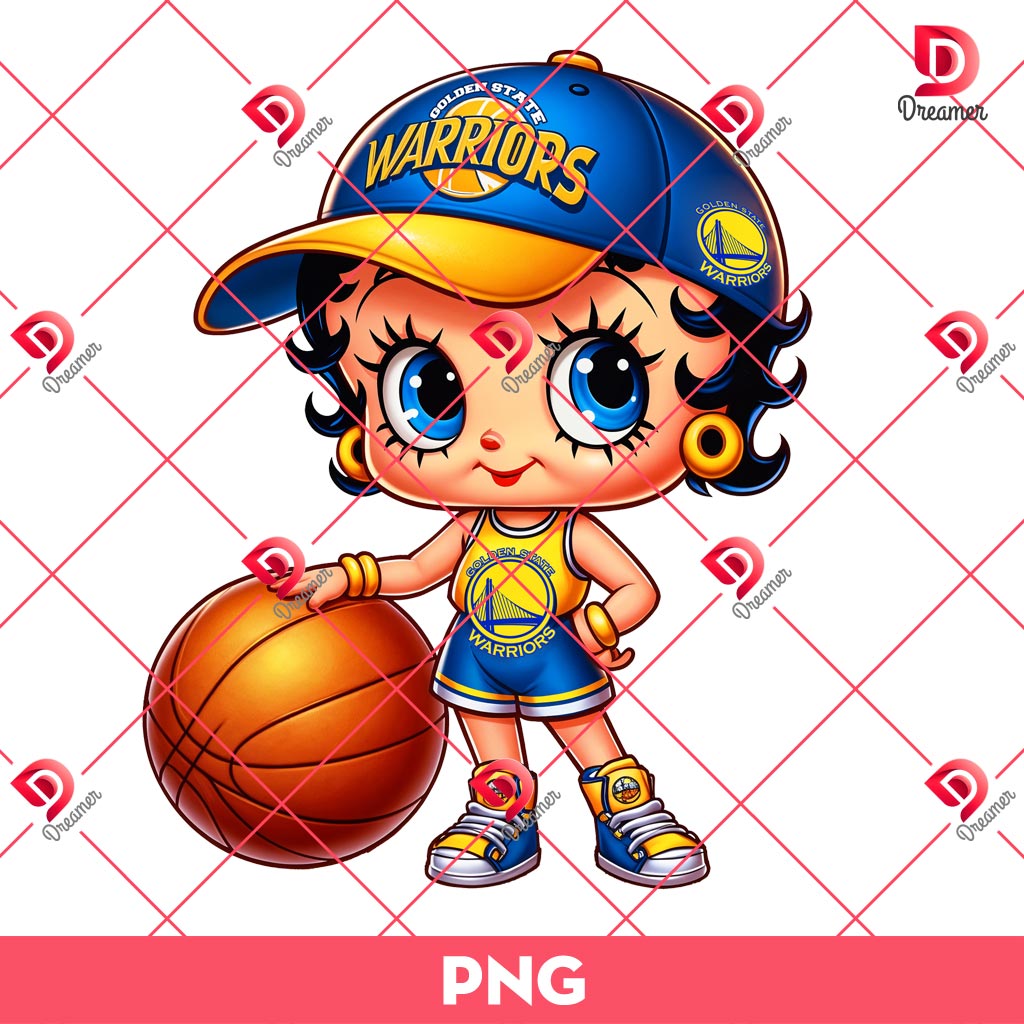 Betty Boop Golden State Warriors PNG