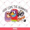 Bluey Here Come The Grannies PNG