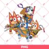 Bluey Ninja Turtles PNG, Bluey And Friends Turtle PNG, Bluey PNG