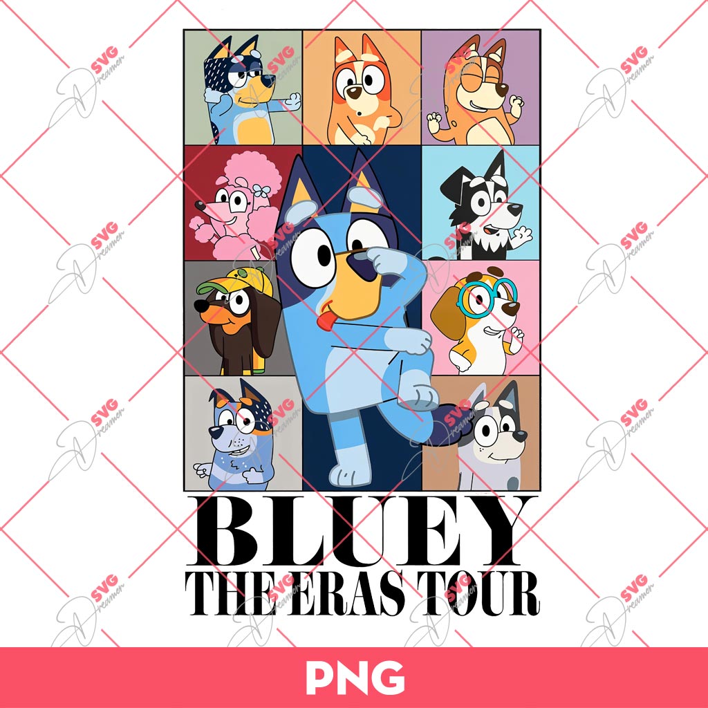 Bluey The Eras Tour PNG, Bluey PNG