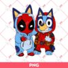 Bluey X Deadpool PNG, Deadpool Bluey PNG