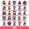 Bundle Cartoon Houston Texans NFL Football PNG, Cartoon Characters Houston Texans PNG Bundle