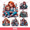 Bundle Mom And Horror Characters PNG, Mothers Day Gift PNG