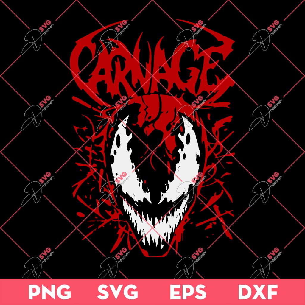 Carnage Venom SVG PNG, Venom SVG PNG, Carnage SVG PNG EPS DXF