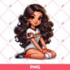 Chicana Girl Baltimore Orioles PNG, Latina Girl Orioles Baseball PNG