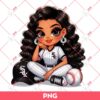 Chicana Girl Chicago White Sox PNG, Latina Girl White Sox Baseball PNG