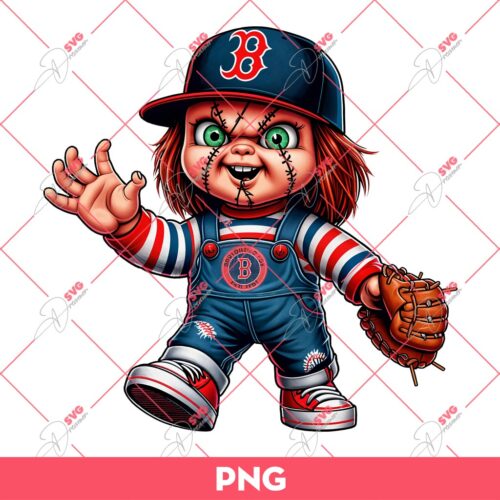 Chucky Boston Red Sox Baseball PNG, Chucky MLB Baseball Boston Red Sox PNG