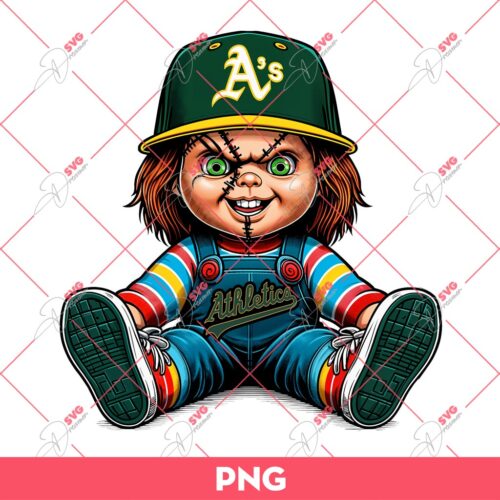 Chucky Oakland Athletics PNG, Chucky Baseball PNG