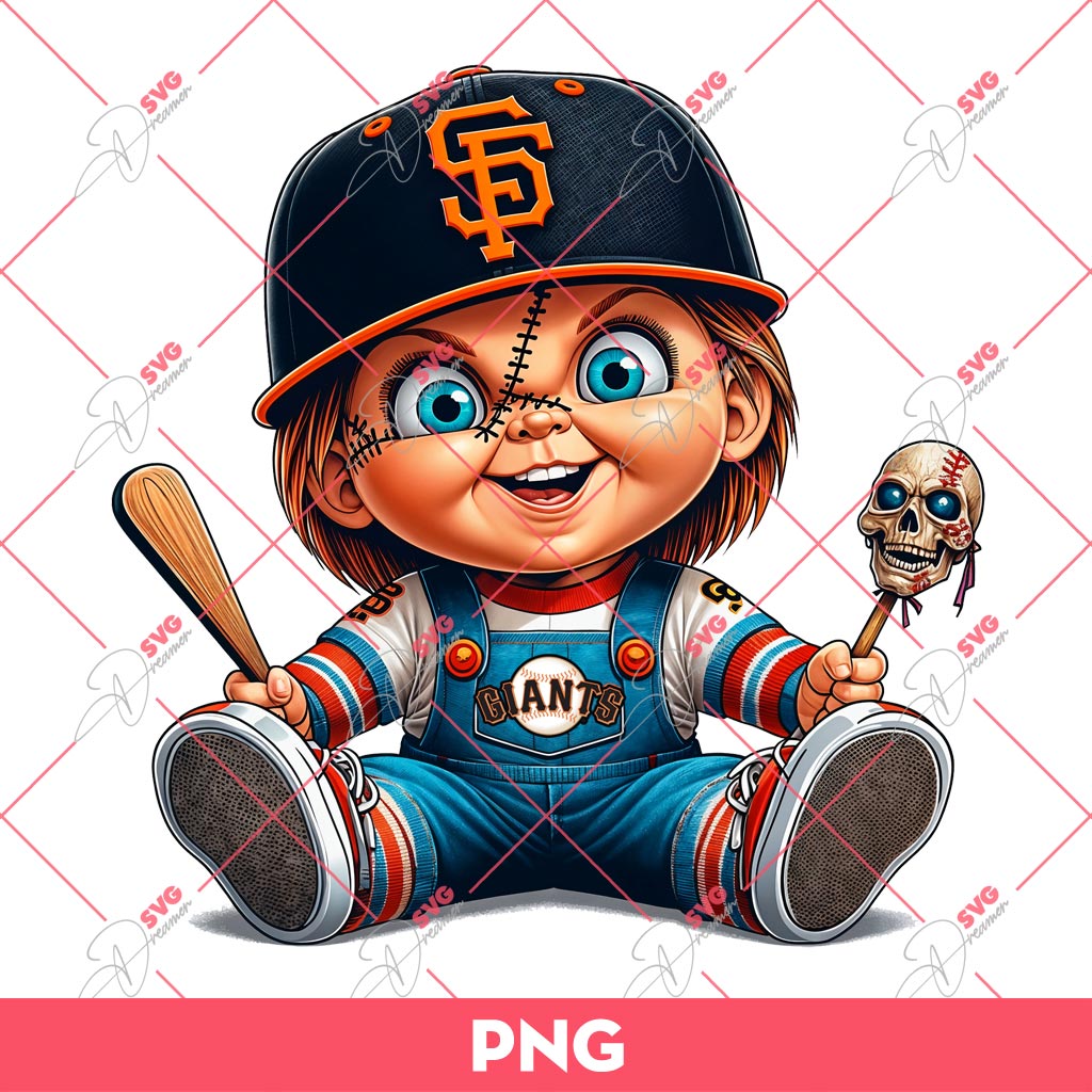 Chucky San Francisco Giants PNG, Chucky Baseball PNG