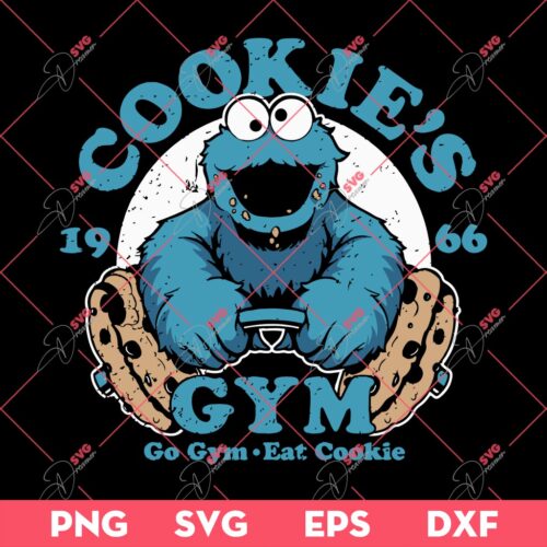 Cookie's Gym SVG PNG, Cookie's Fitness SVG PNG