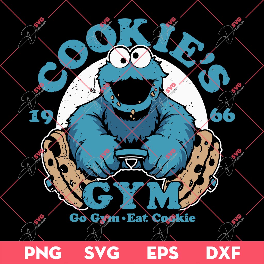 Cookie's Gym SVG PNG, Cookie's Fitness SVG PNG