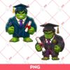 Cute Chibi Hulk Graduation 2024 PNG, Superhero Graduation PNG