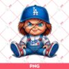 Cute Chucky LA Dodgers PNG, Chucky Los Angeles Dodgers Baseball PNG